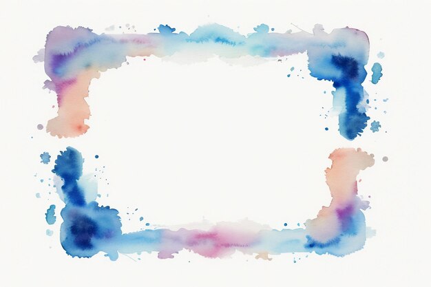 Foto imagem de fundo azul de tinta respingo de aquarela bela cor efeito de mancha de tinta fundo simples