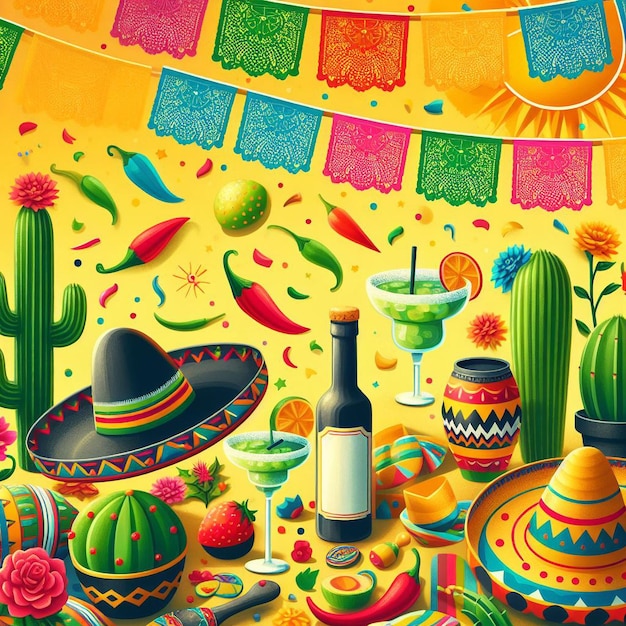 Imagem de fundo de Cinco de Mayo