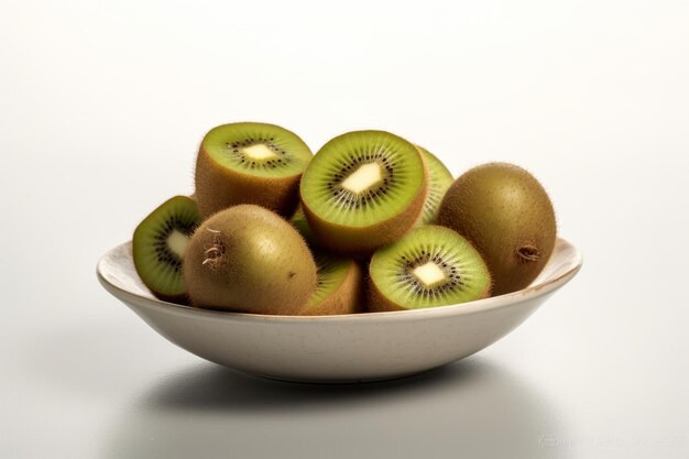 imagem de fundo de cor sólida de kiwi fresco