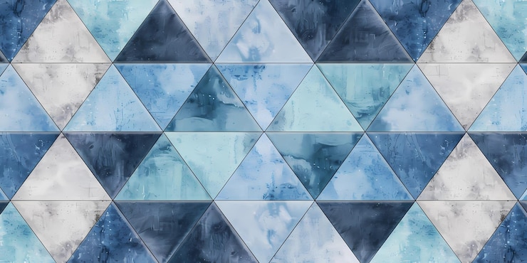 Foto imagem de fundo de um padrão de azulejos de rombos fundo de cerâmica
