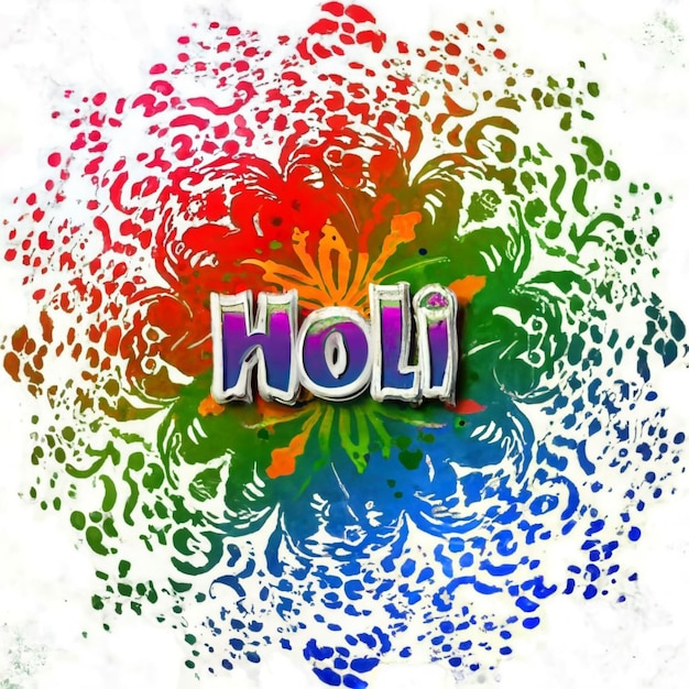Foto imagem de fundo do festival feliz de holi holi