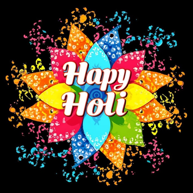 Imagem de fundo do festival feliz de Holi Holi