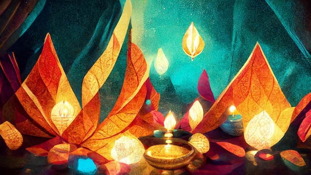 Imagem de fundo para o festival indiano Diwali