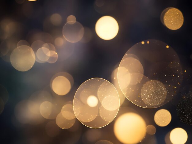 Imagem de fundo popular de Bokeh realista Luz Bokeh à noite