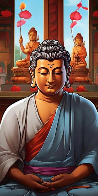 Foto imagem de gautama buda