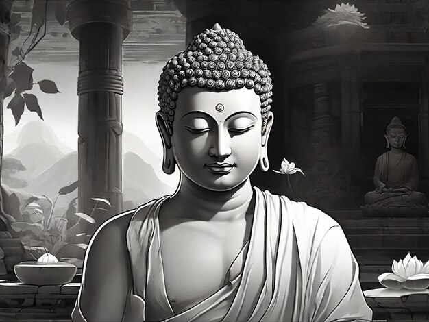 Foto imagem de gautama buda