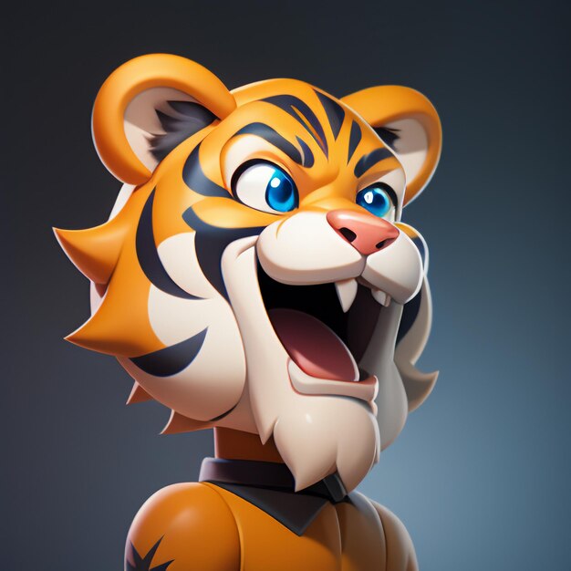 No Tigre Salta Para Fora Da Ilustração 3d PNG , 3d Art, Renderização Em 3d,  Fundo Imagem PNG e PSD Para Download Gratuito