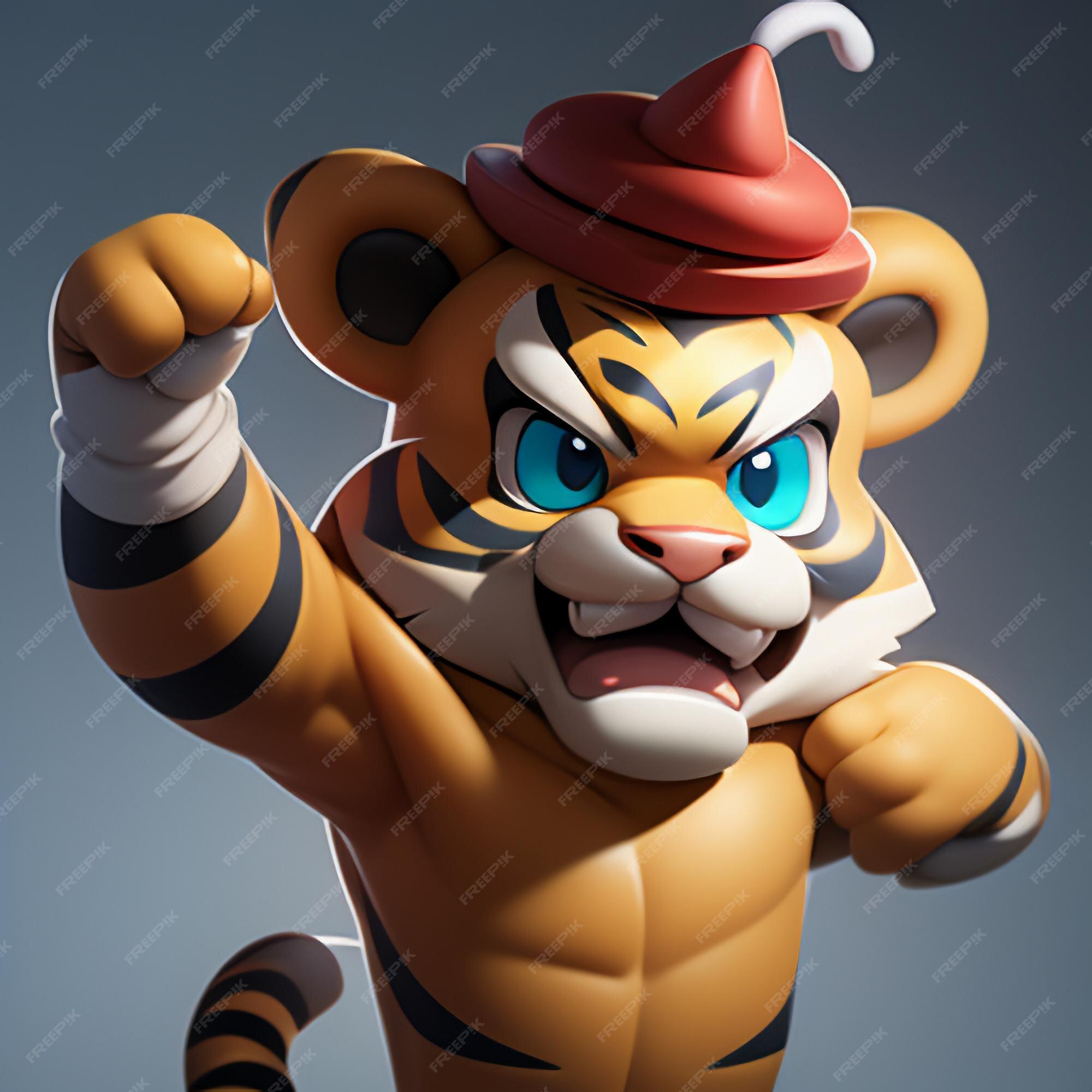 No Tigre Salta Para Fora Da Ilustração 3d PNG , 3d Art, Renderização Em 3d,  Fundo Imagem PNG e PSD Para Download Gratuito