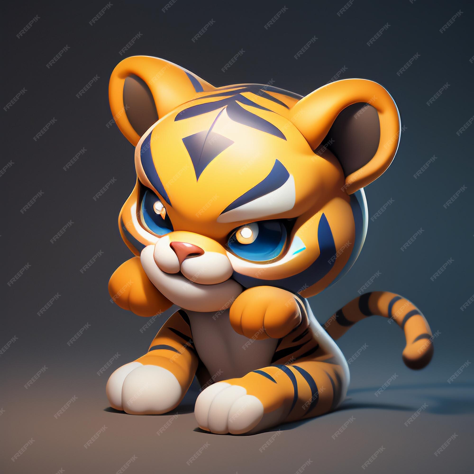 No Tigre Salta Para Fora Da Ilustração 3d PNG , 3d Art, Renderização Em 3d,  Fundo Imagem PNG e PSD Para Download Gratuito