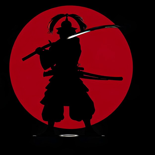 Imagem de logotipo representando a grandeza dos samurais do Japão
