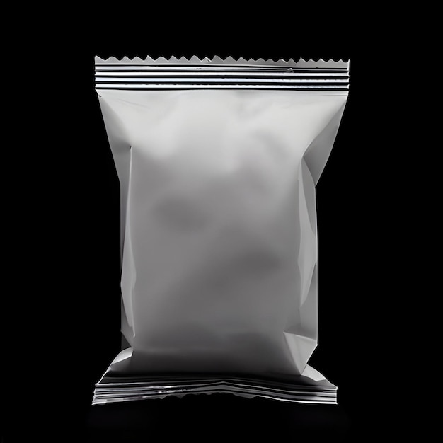 imagem de maquete de chips vazio imagem de pacote de chips brancos maquete de foto