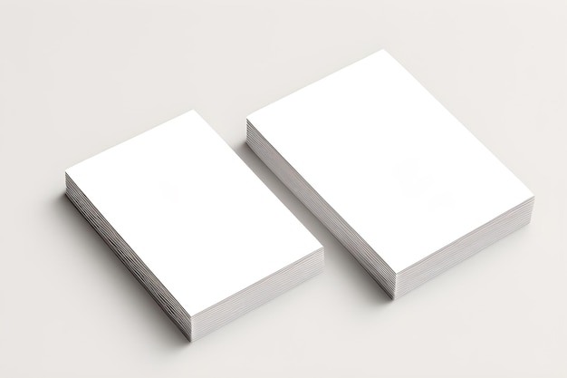 Imagem de maquete de duas caixas quadradas brancas