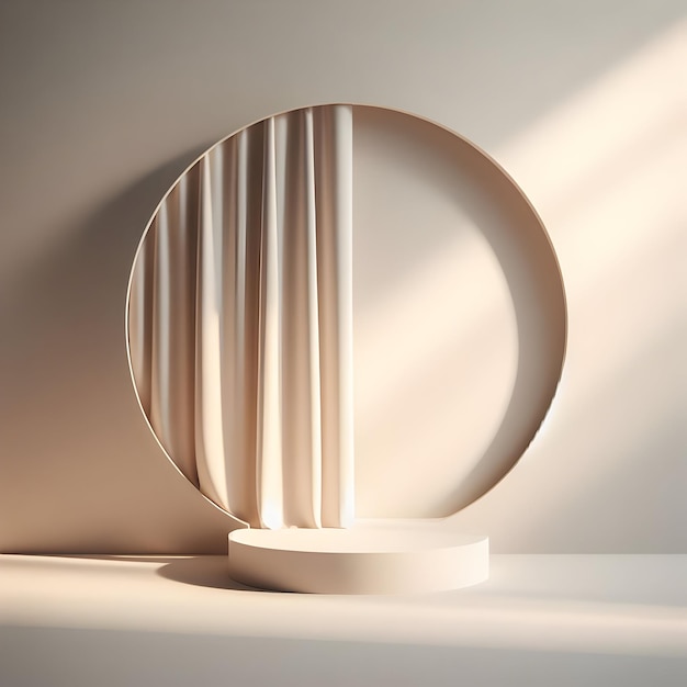 Imagem de minimalista abstrato suave luz bege fundo como uma cortina