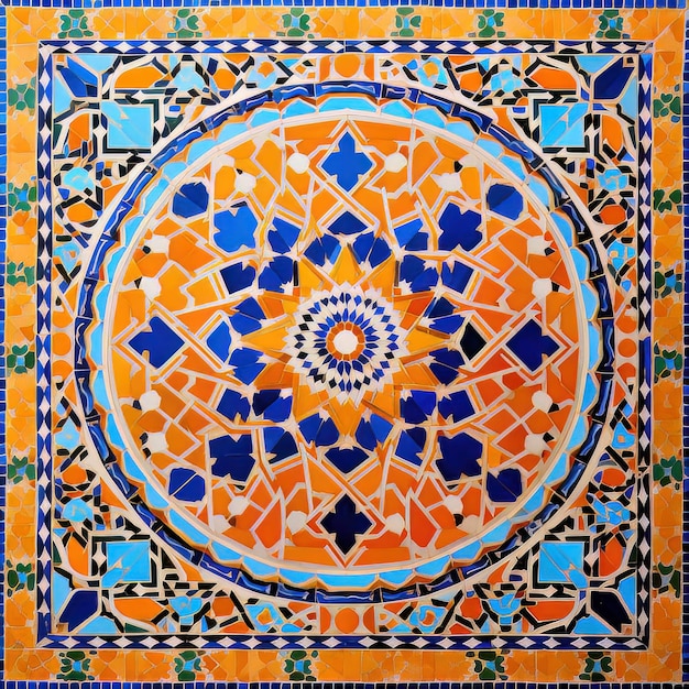Imagem de padrões árabes de obra-prima mística mourisca