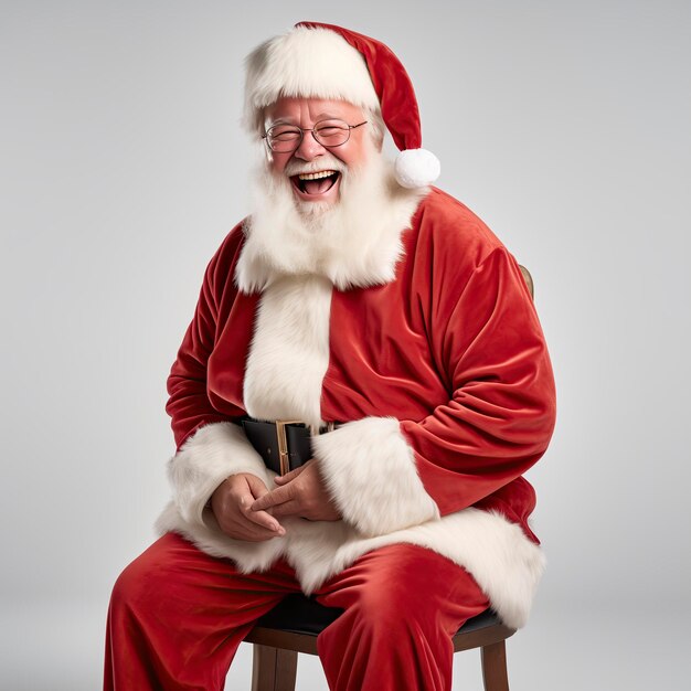 Foto imagem de papai noel rindo