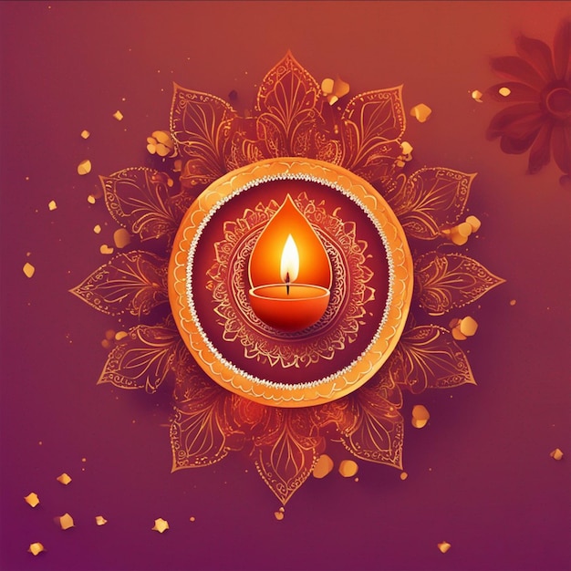 Imagem de papel de parede de fundo da celebração do festival tradicional de Diwali