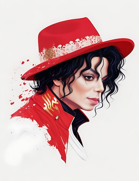 Imagem de pintura térmica de Michael Jackson