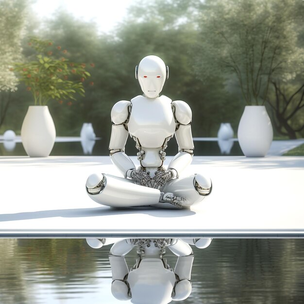 imagem de robô AI