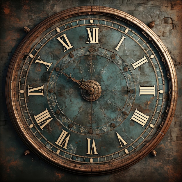 imagem de textura de um relógio com fundo cinza