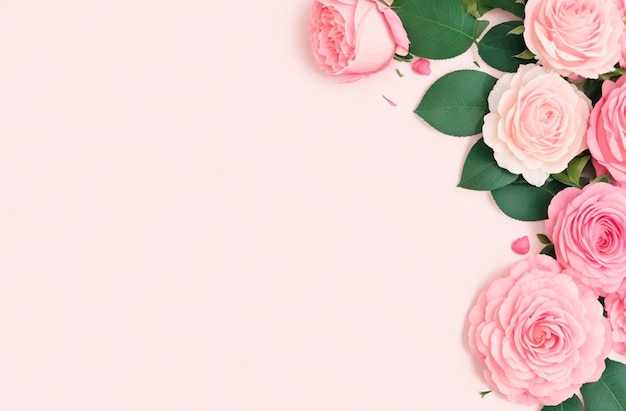 Imagem de um cartão de flor rosa para dias e festivais importantes