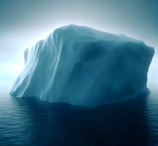 Imagem de um iceberg gigante