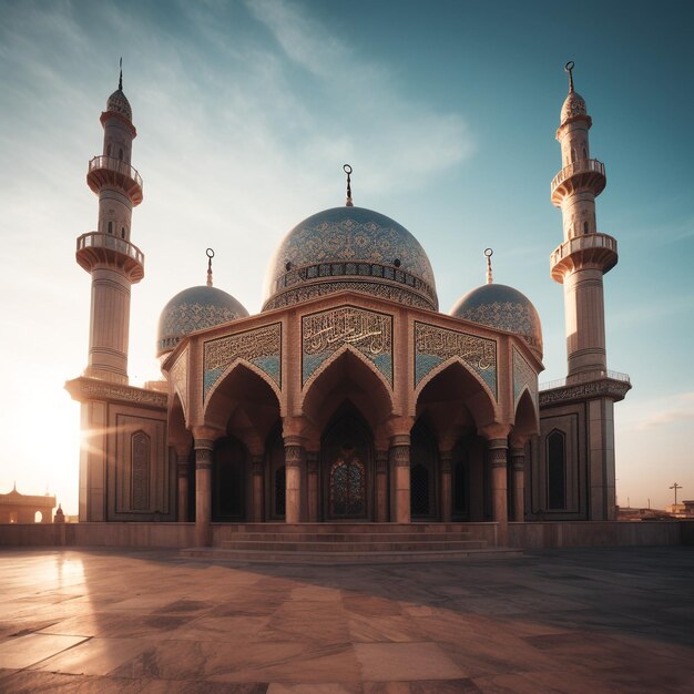 imagem de uma mesquita espiritual devoto comemorativo ornamentado