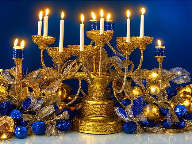 Imagem de vela de Hanukkah monorah baixada