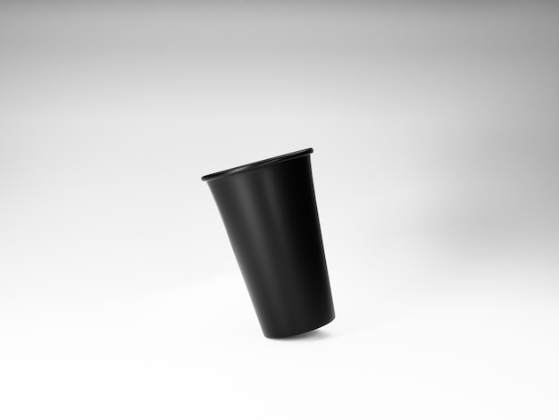 imagem de xícara de café preto em fundo branco