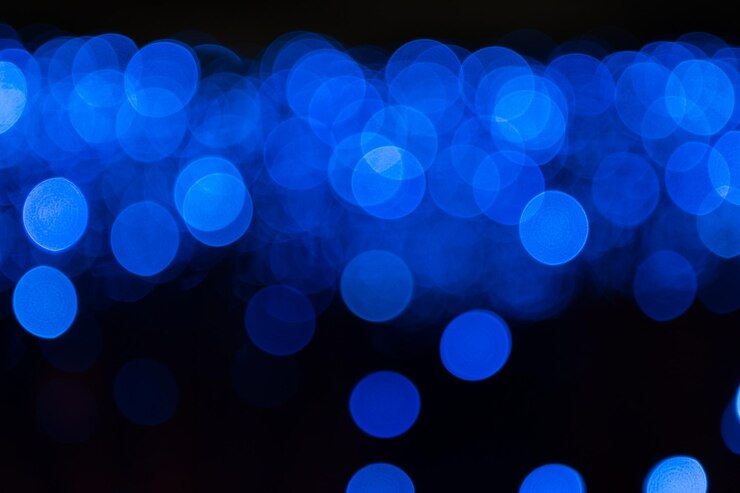 Foto imagem desfocada de luzes