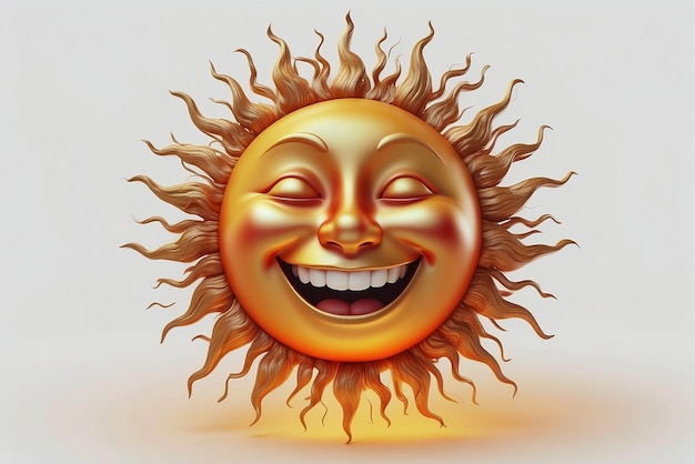 Imagem digital para o sol sorridente