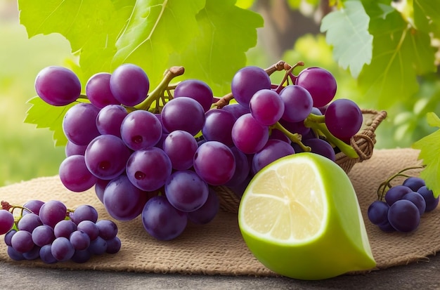 Imagem do produto de uvas adequada para publicidade ou embalagem