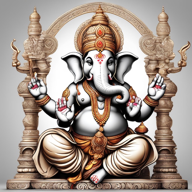 Imagem do Senhor Ganpati para o festival Ganesh Chaturthi na Índia