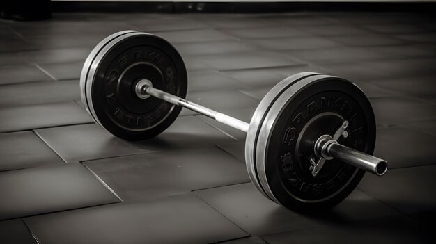 Imagem em close-up de Barbell