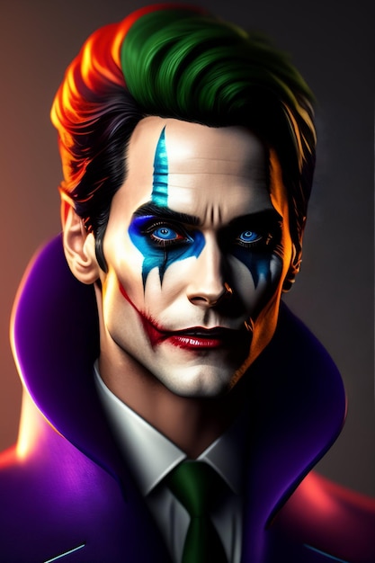 Imagem engraçada do Joker gerada Ai