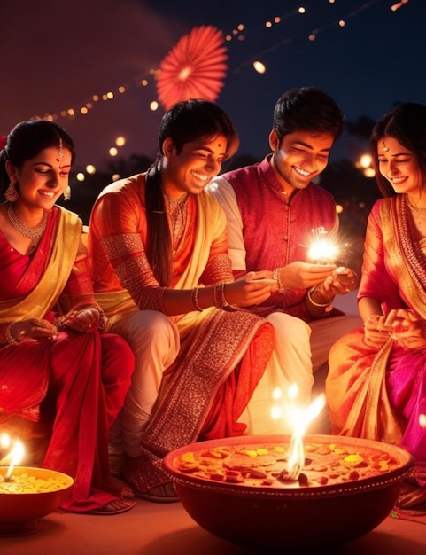 imagem feliz de diwali