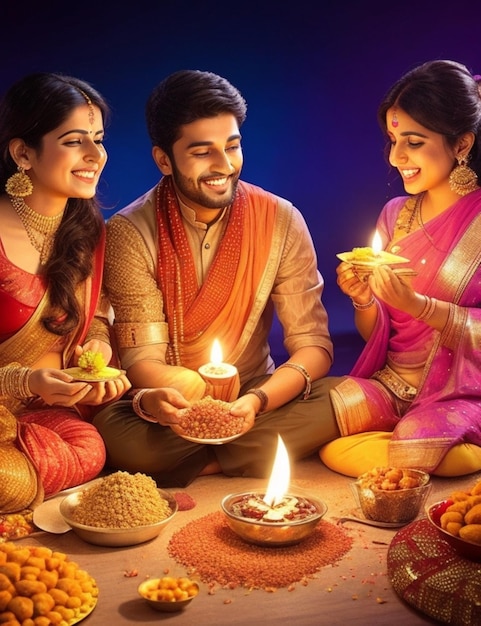 imagem feliz de diwali