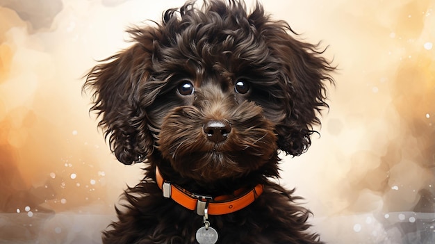 imagem fotográfica de papel de parede HD de cachorro preto