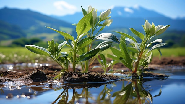 imagem fotográfica de papel de parede HD de plantas