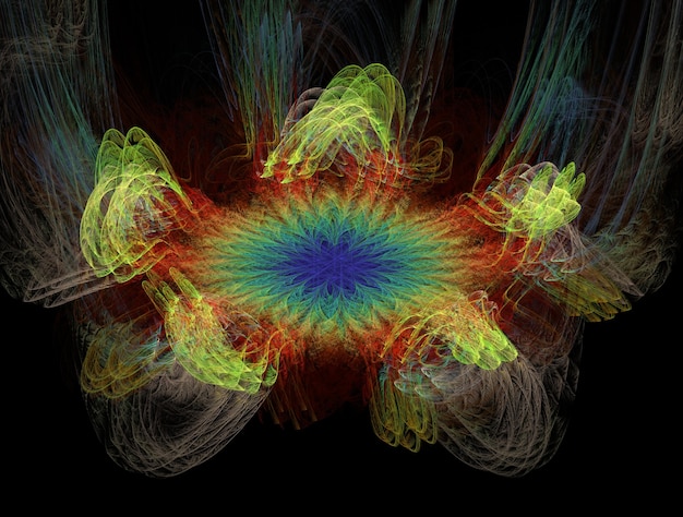 Imagem gerada de fundo imaginário fractal