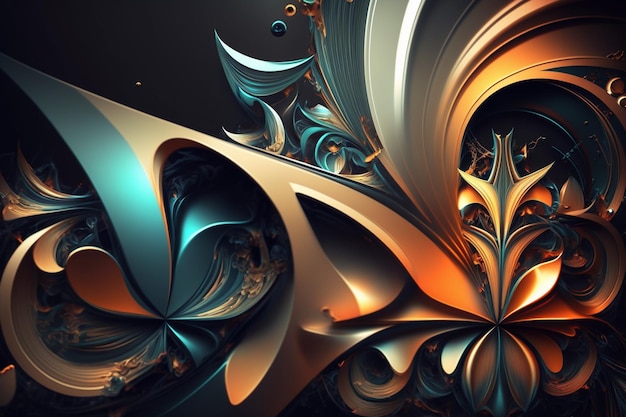 imagem gerada por computador de um desenho fractal