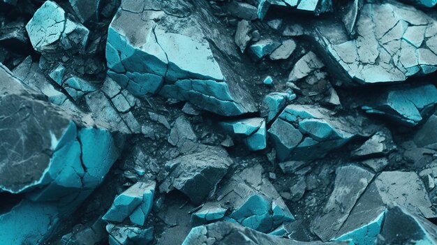 Imagem gerada por IA de textura de rocha verde azul