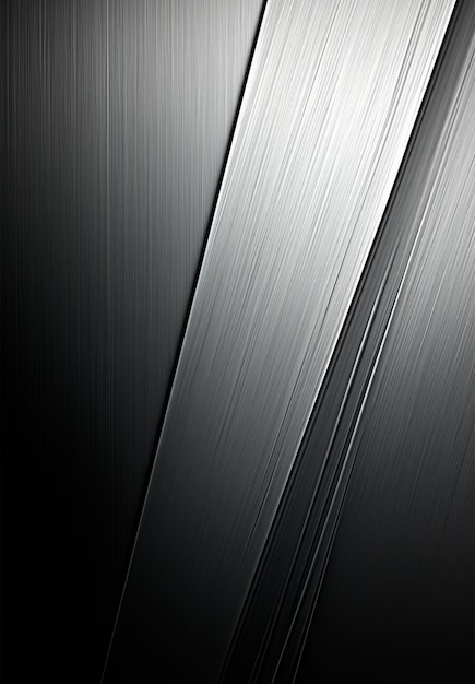 Foto imagem gerada por ia de textura vertical de metal, aço e fundo prateado