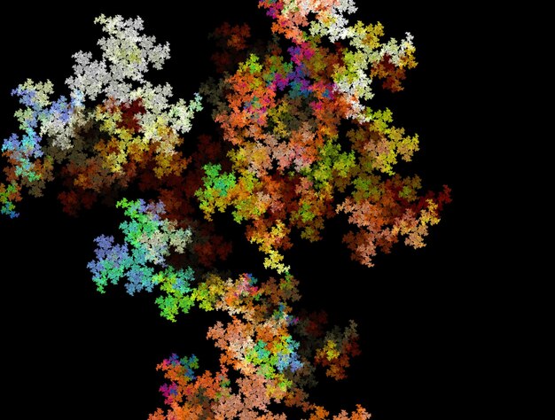 Imagem imaginativa de fundo abstrato do fractal