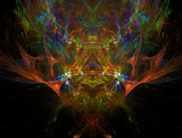 Imagem imaginativa de fundo abstrato do fractal