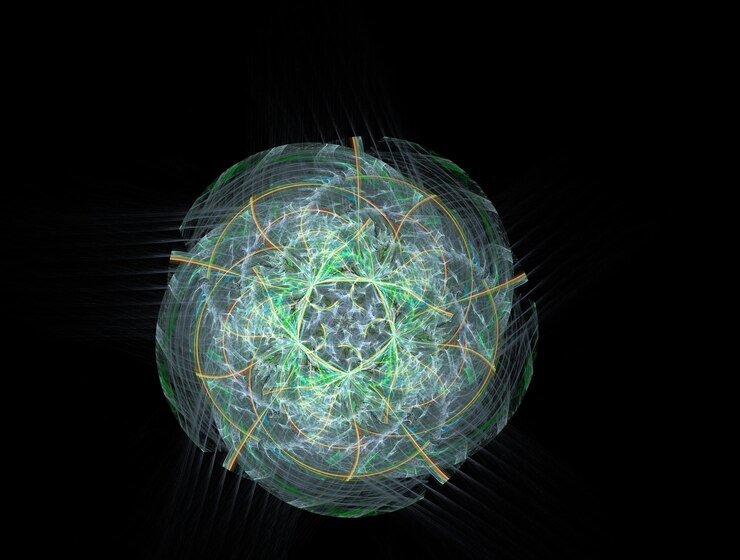 Foto imagem imaginativa de fundo abstrato do fractal