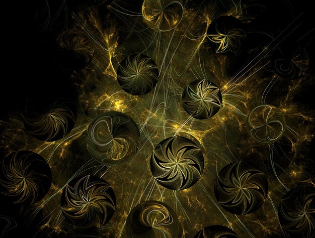 Foto imagem imaginativa de fundo abstrato do fractal