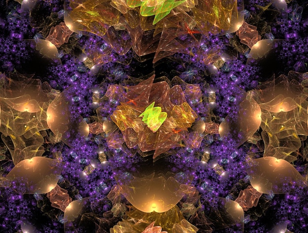 Imagem imaginativa de fundo abstrato do fractal