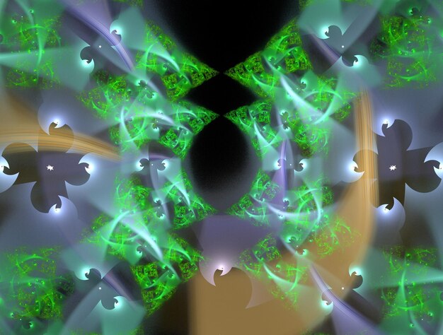 Foto imagem imaginativa de fundo abstrato do fractal