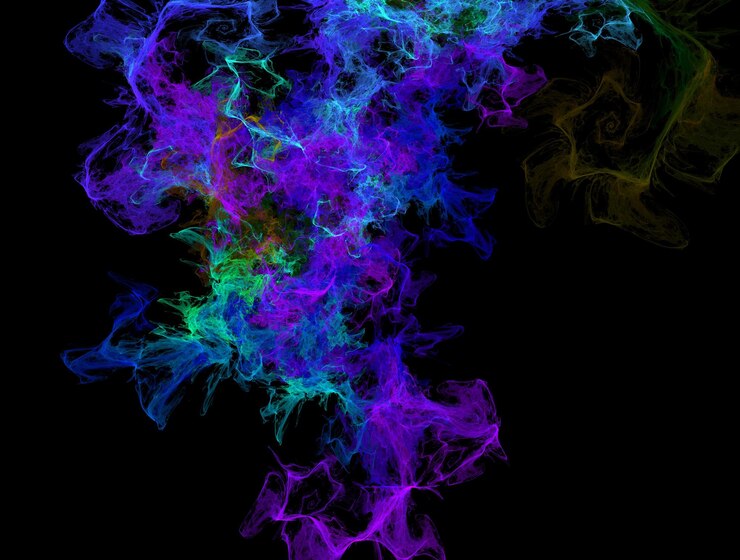 Foto imagem imaginativa de fundo abstrato do fractal