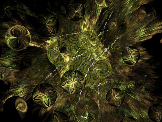 Imagem imaginativa de fundo abstrato do fractal